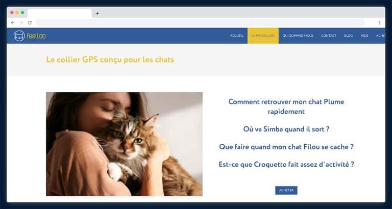 GPS pour chat Feelloo