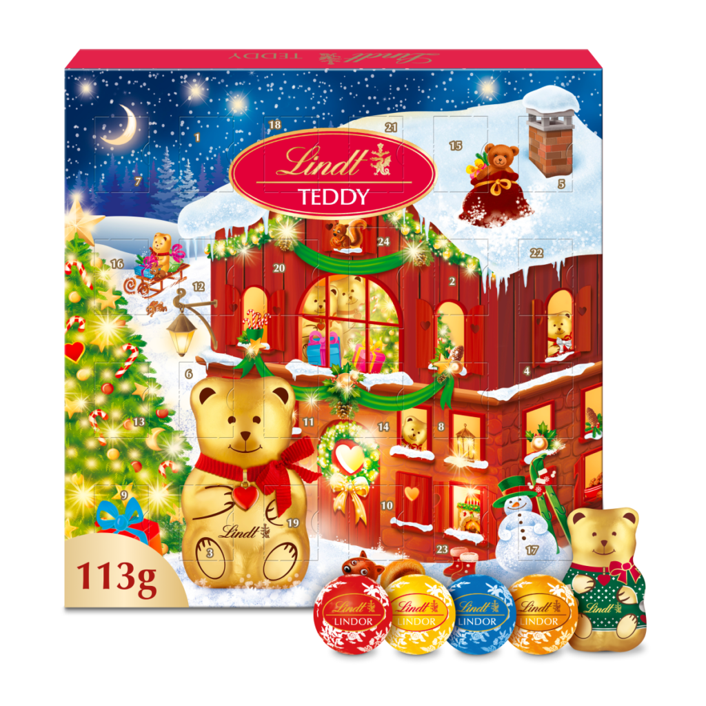 Calendrier de l’Avent Lindt Teddy 113 g
