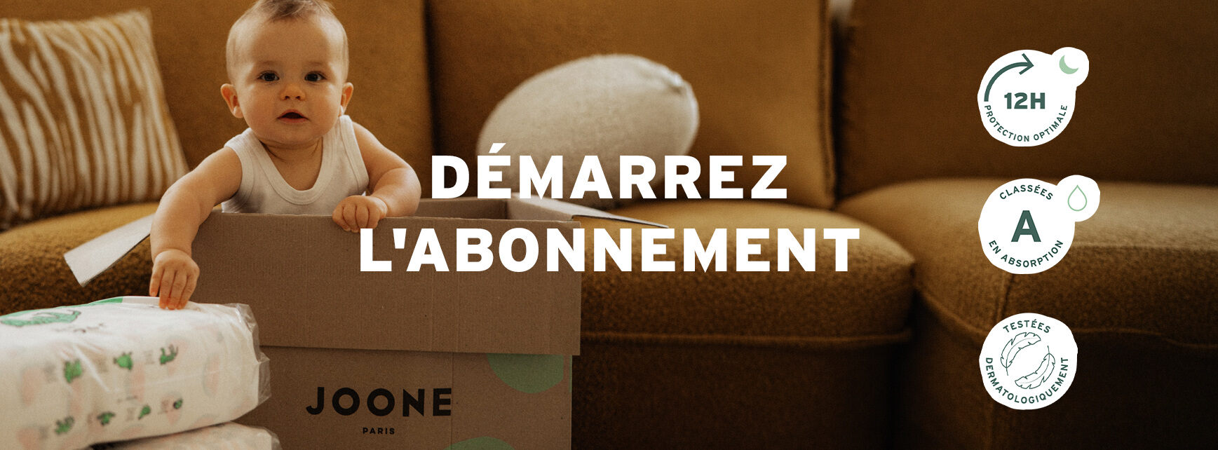 Présentation de l’abonnement couches Joone