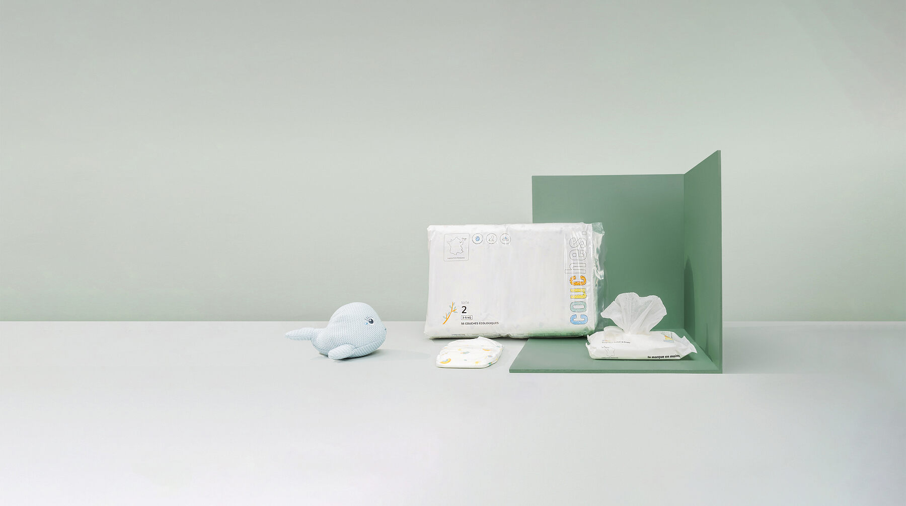 Couches et produits bébé de la marque en moins