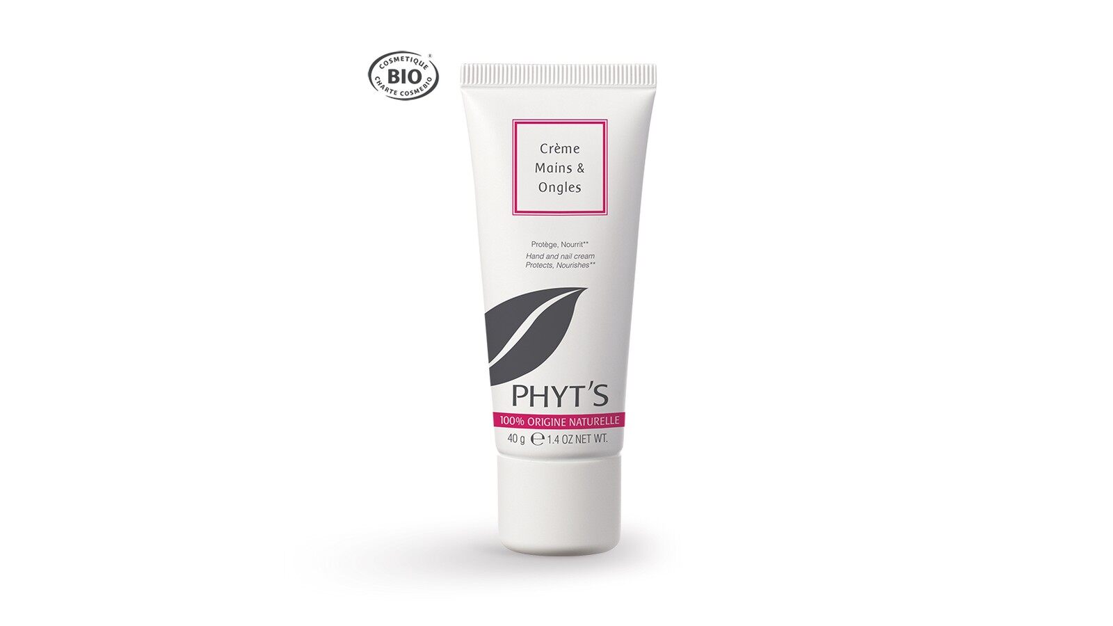 Le tube de Crème Mains et Ongles Phyt’s sur fond blanc