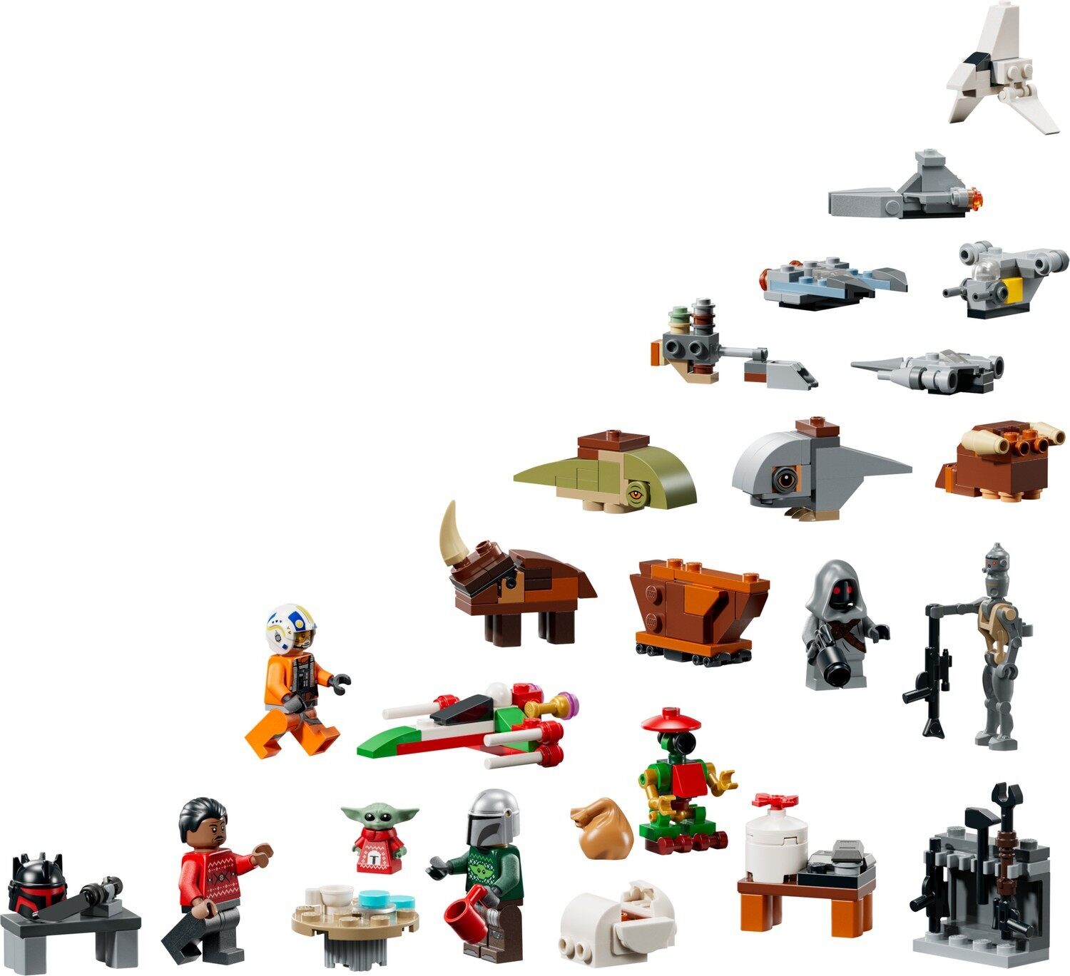 Le calendrier de l’Avent LEGO Star Wars 2026 avec le Mandalorien, Grogu et les mini vaisseaux