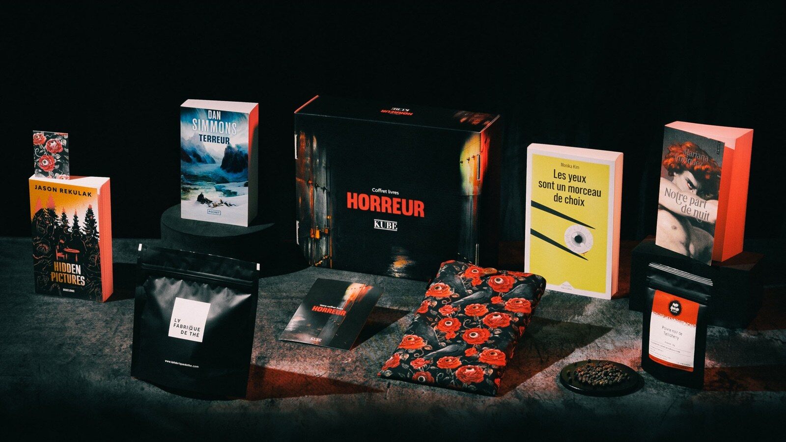Le Coffret livres Horreur Kube 2026, boîte thématique Halloween avec romans d’horreur