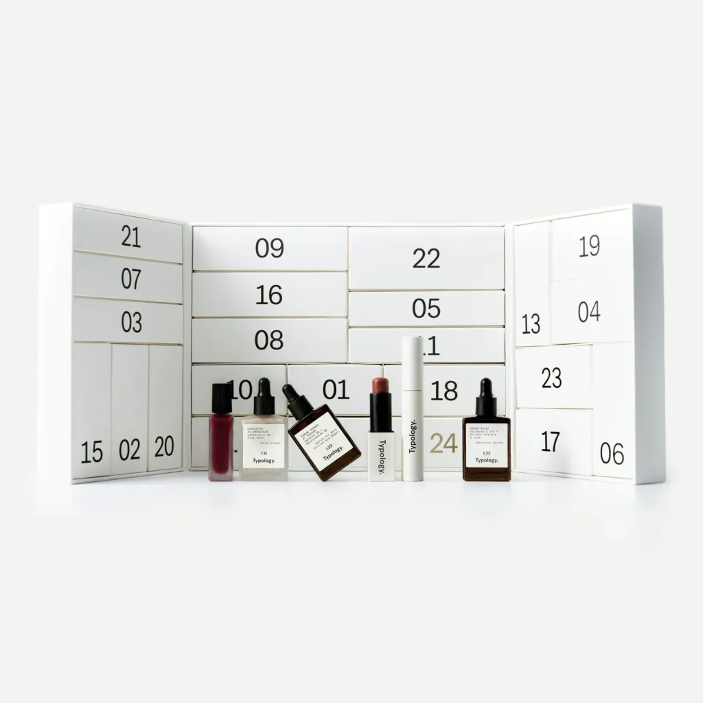 Calendrier de l’Avent Typology