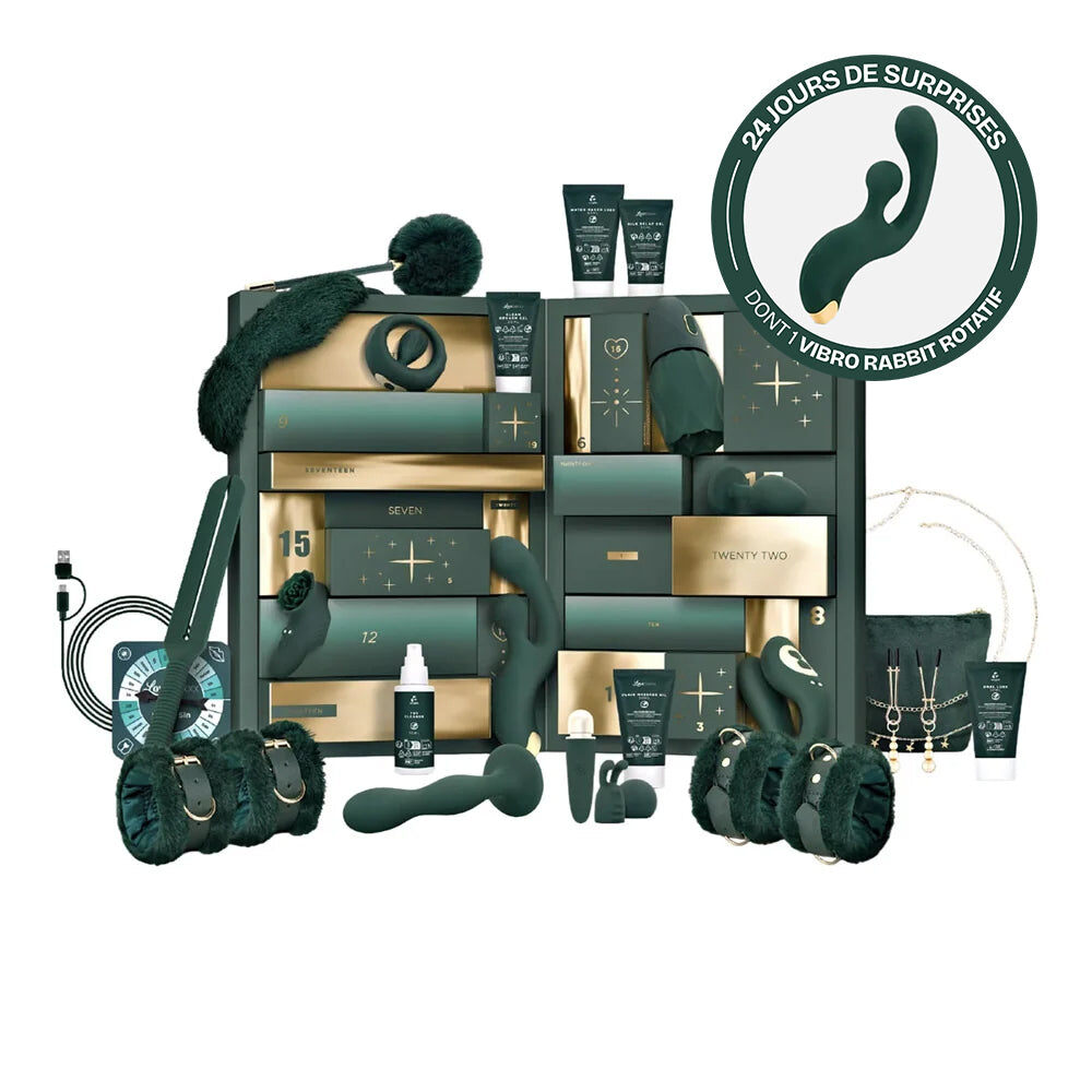 Naughty and Nice Spicy Stories : coffret vert ouvert avec sa sélection